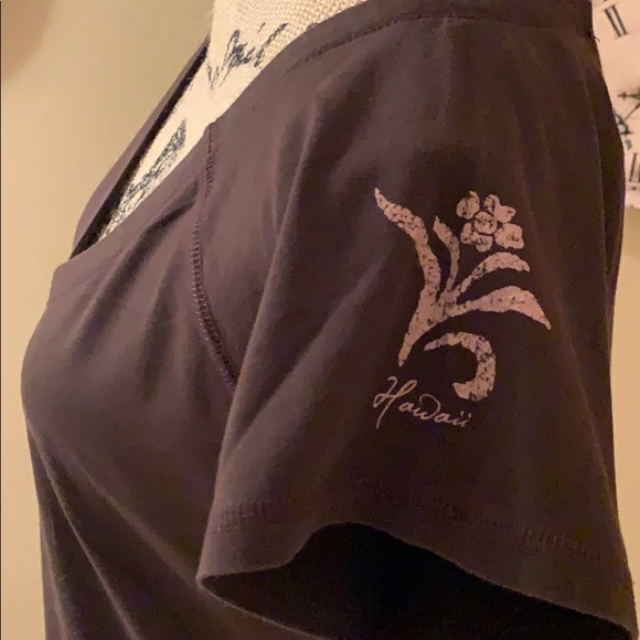 Brown Printed V-Neck T-shirt - Picture 2 of 4